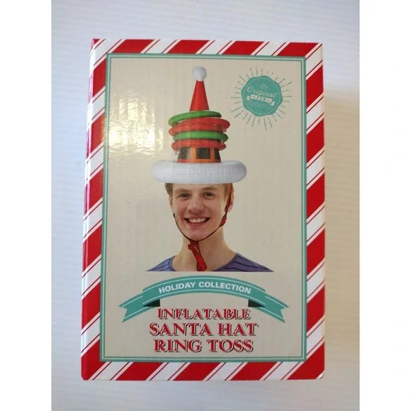 Inflatable Santa Hat Ring Toss Game Christmas‎ Fun Silly All Ages 2+ Players