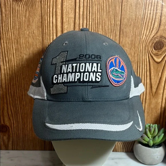 Nike Gray National 2008 Championship Celebration Hat