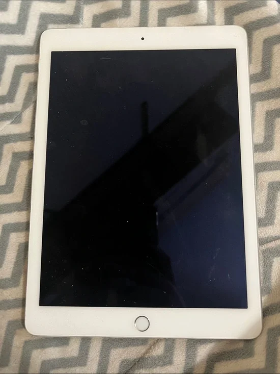 Apple iPad in White with Silver Home Button