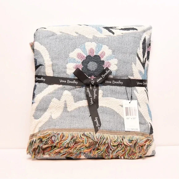 Vera Bradley NWT woven throw blanket‎ Plaza Tile print