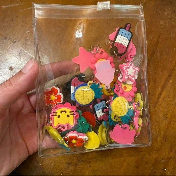 Bag of charms for necklaces
