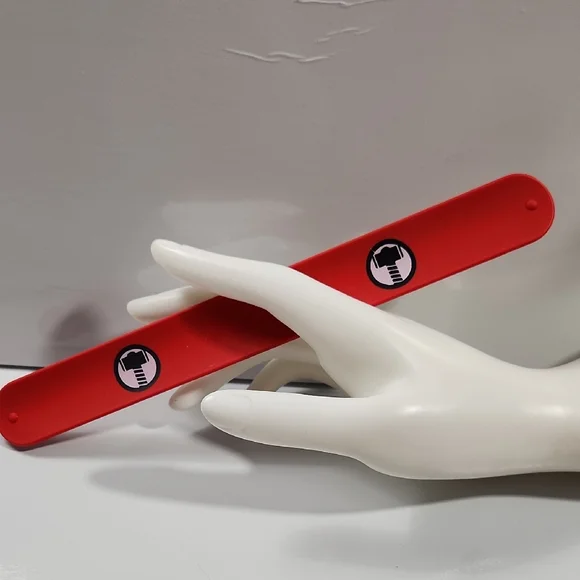 Superhero PVC Kids Curled Bracelet Silicone Bracelet Iron Man