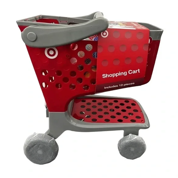 Target Toy Shopping Cart Red Kids Toddler 12 Piece Set New with tags