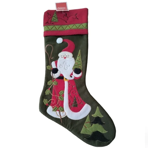 NWT Santa Appliqued 20