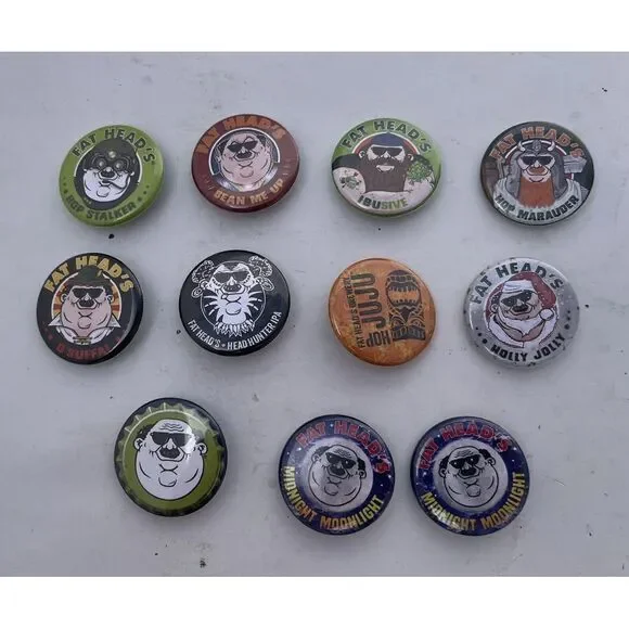 10 Fat Head's Brewery Beer Pins 1.25