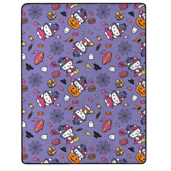 Hello Kitty Treat Silk Touch Throw Halloween Blanket