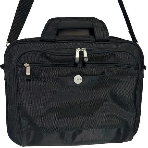 Dell 15” Computer Laptop Briefcase Shoulder/Messenger Bag Black