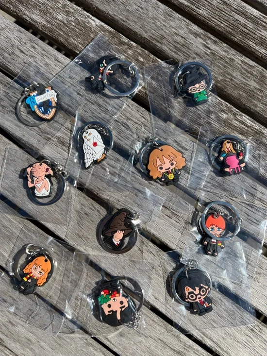 Harry Potter silicone keychains
