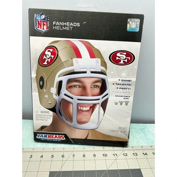 NFL San Francisco 49ers Fanheads‎ Helmet Adjustable Size Game Tailgate Party