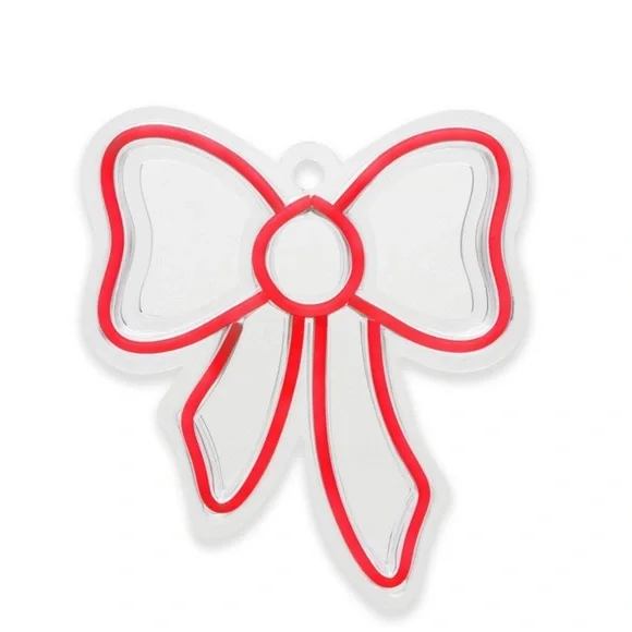 NEW Target Bullseyes Playground Christmas Neon Sign - Red Bow