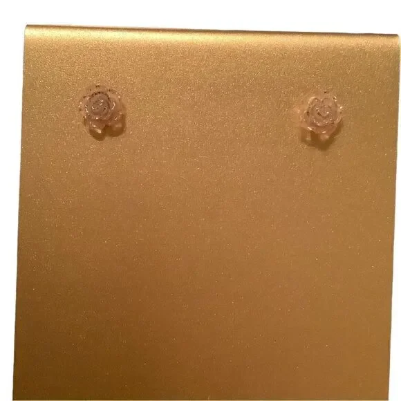 🌼🌼Rose pink iridescent studs kids NWOT🌼🌼