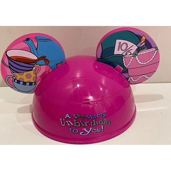 Unbirthday Ear Hat Mickey Mouse Ice Cream Sundae Bowl Disneyland Earhat Alice