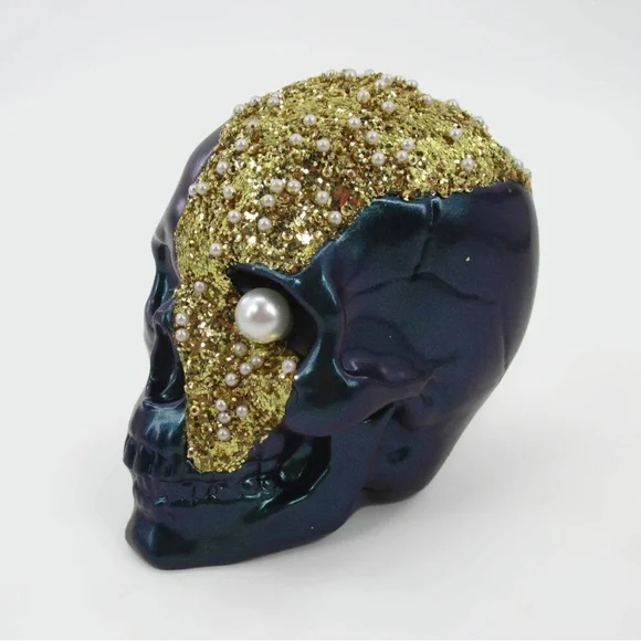 3 for $15 SALE Target Bullseye Halloween Black Blue Gold Decorative Skull