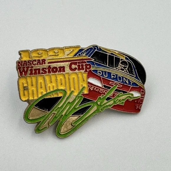 1997 Jeff Gordon Winston‎ Cup Nascar Champion Enamel Hat Lapel Pin