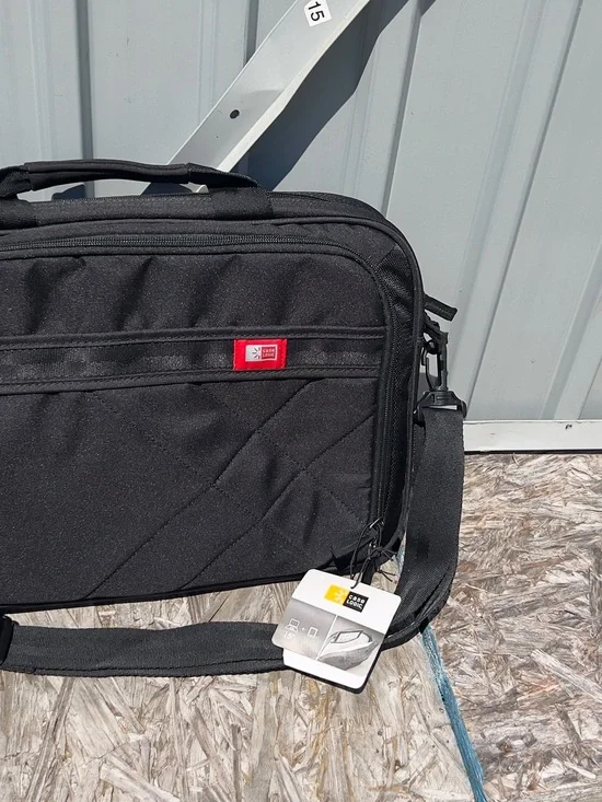 Black Laptop Briefcase - Slim Carry Bag