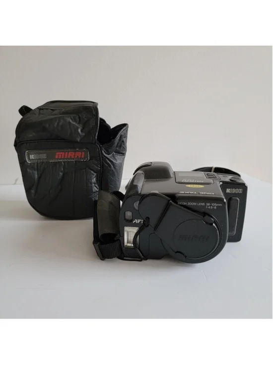 Ricoh Mirai 105 Bridge 35mm Vintage Film Camera w/ 38-105mm Zoom Untested 90s