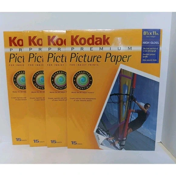 Kodak Premium Picture Paper INK JET High Gloss 8.5 x 11