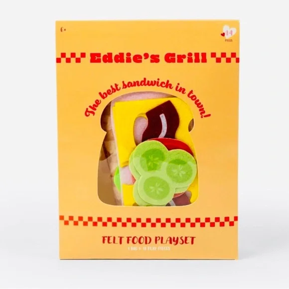 Target Bullseye Playground Imaginative Play Eddie’s Grill Felt Food Playset
