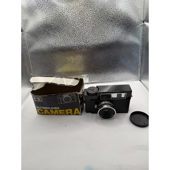 Vintage Instantload Camera Cartridge 126 Film Black Retro Photography Gadget‎