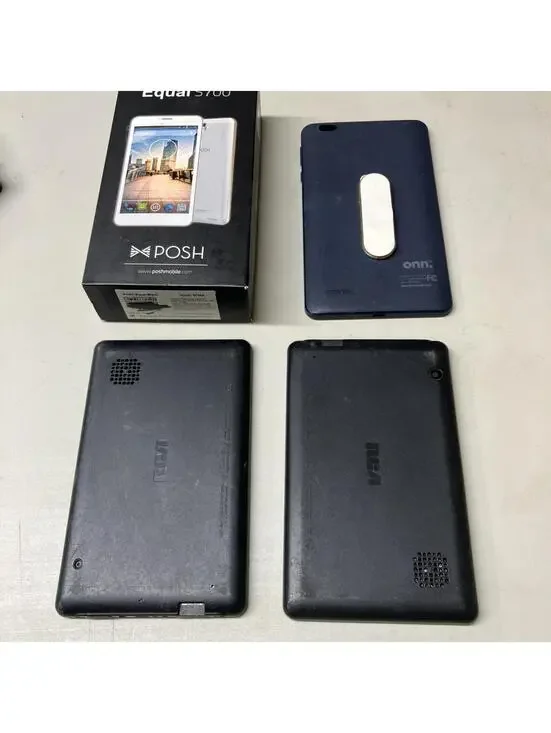 Lot Of Tablets, 2-RCA Voyager RCT6876 7″ Tablets 1-Posh, 1-Onn As Is