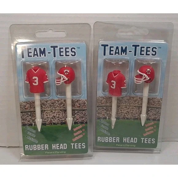 NIP South‎ Dakota Coyotes Golf Pro Rubber Head Golf Tees, 4 Total Golf Tees