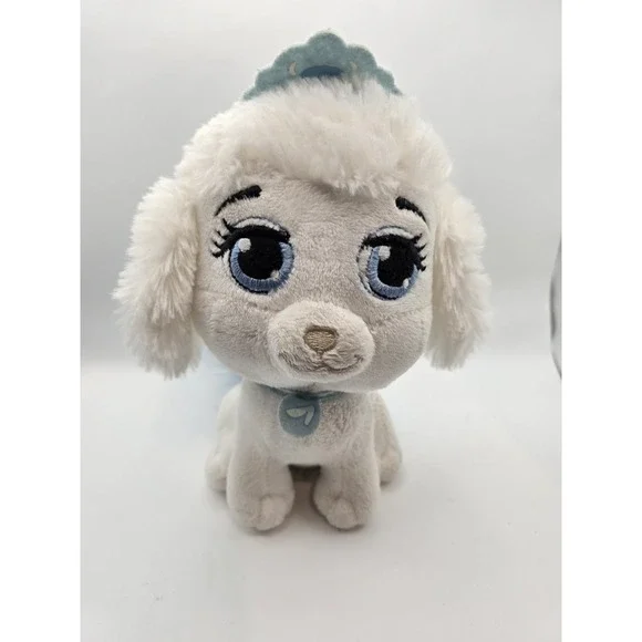 Disney Palace Pets 8 Inch Cinderella Pumpkin Plush Dog‎ Stuffed White Toy Puppy
