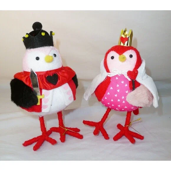 2024 Target Spritz Bird Valentine’s Day Kingsley + Queenie Fabric Bird Tags NEW