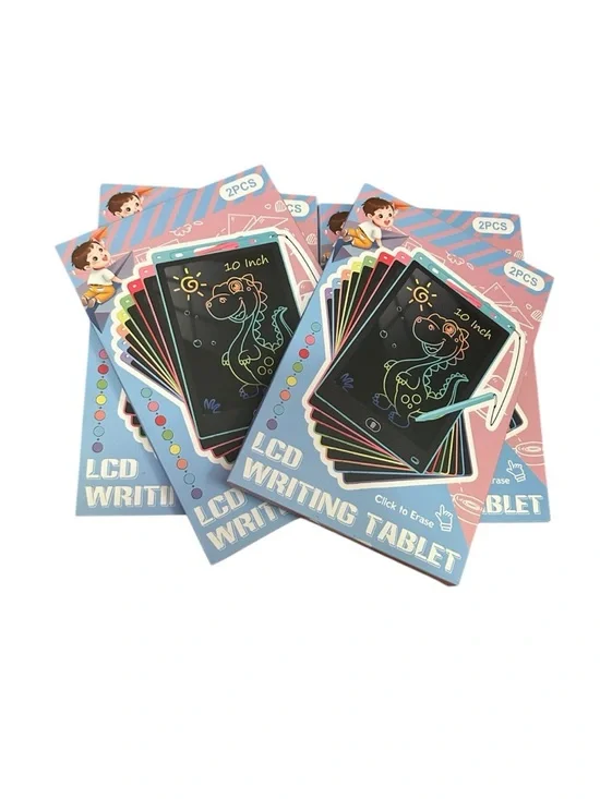 10-Inch LCD Writing Tablet - Colorful Black Screen (Multipack)