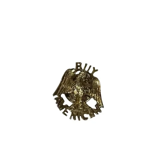Vintage‎ Buy American Pin Eagle Hat Pin Gold Tone
