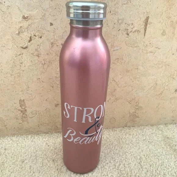 Target 20 oz. Pink Frosted Stainless Steel Bottle NEW