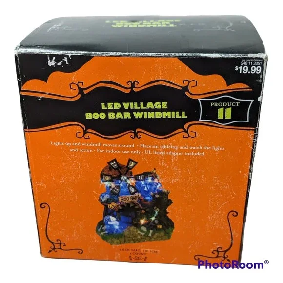 LED Village Boo Bar Windmill. 2007 Works. Target
