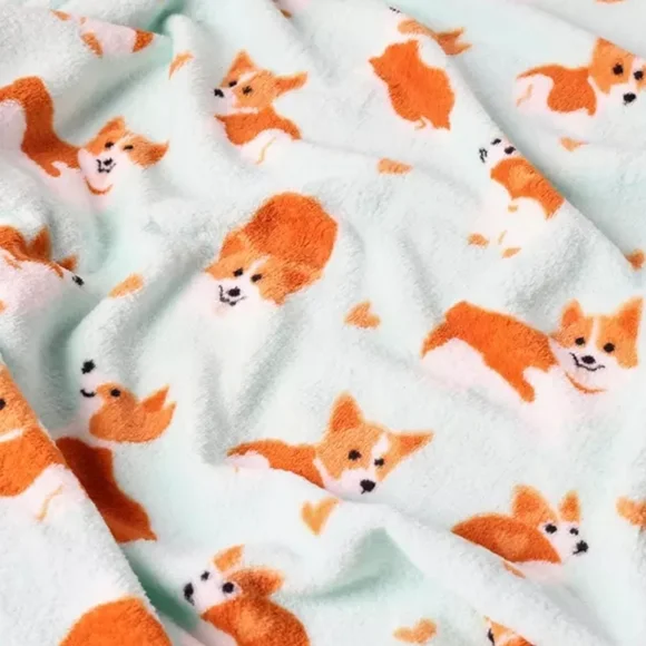Super soft & plush Corgie Throw