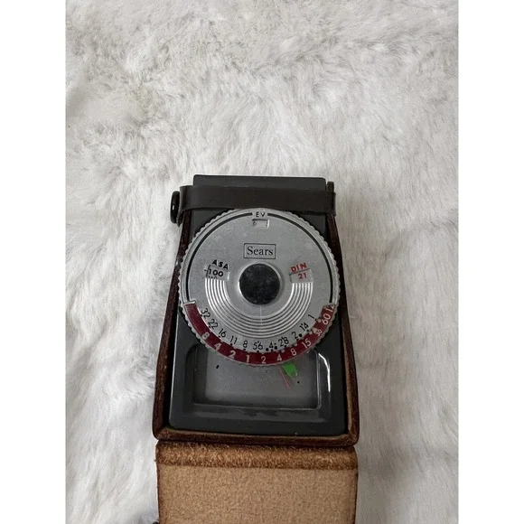 Vintage Sears Exposure Light Meter Box & Leather Case‎ - Model 97A CAMERA TOOLS