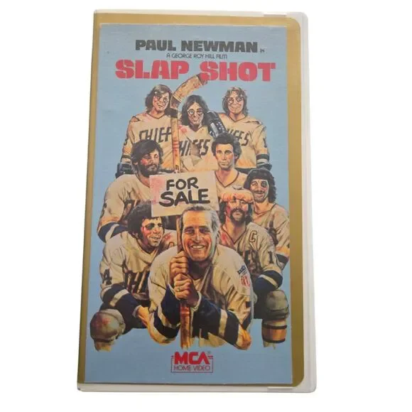 Slap‎ Shot VHS Paul Newman Cult Classic Sports Comedy Hard Shell Rare 1985