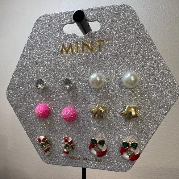 Christmas Stud Earring Set (6-Pair) – MINT
