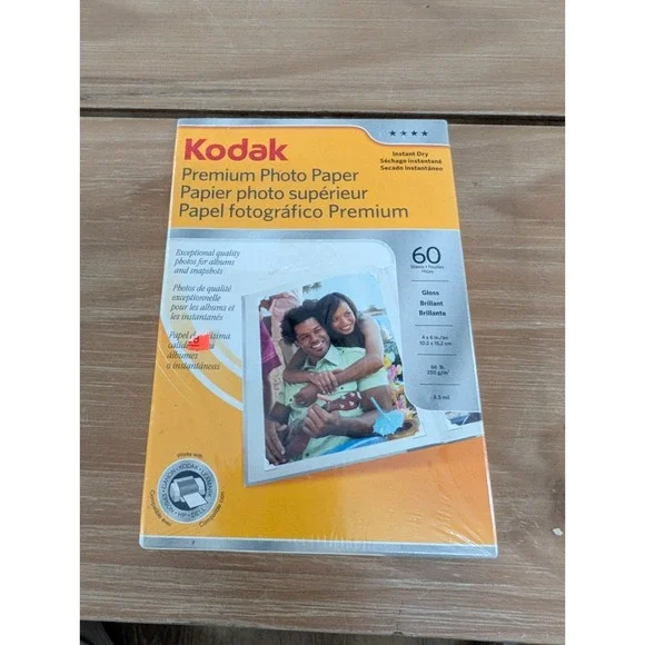 NEW Kodak 4 X 6 Premium Photo Paper 60 Sheets, SEALED