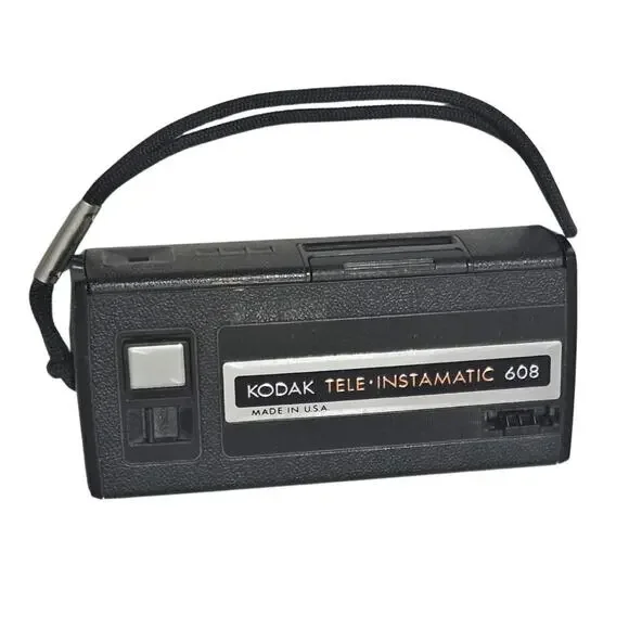1970s Kodak Tele Instamatic 608 USA Film Camera Vintage Untested