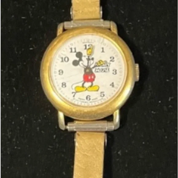 Vintage Disney‎ Mickey Mouse commemorative Swiss made watch 1970s