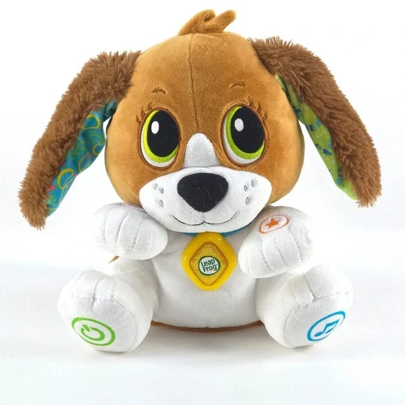Leap Frog Speak and Learn Puppy Interactive Plush Fully Tested Works See VIDEO‎