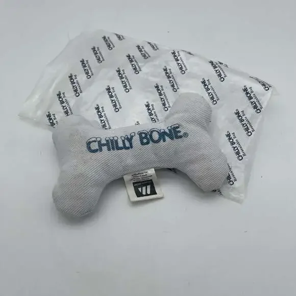 MultiPet Chilly Bone Freezable Canvas Puppy Teething Dog Toy with Resealable Bag
