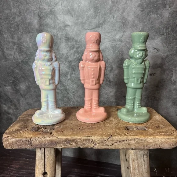 Target Bullseye 2023 Christmas Ceramic Nutcrackers Set of Three