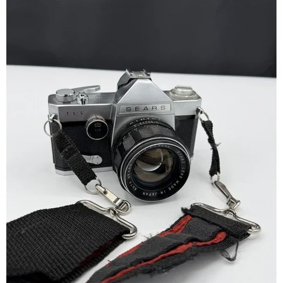 Sears TLS 35mm Film Camera w/ 55mm f/1.4 Lens Made in Japan Untested