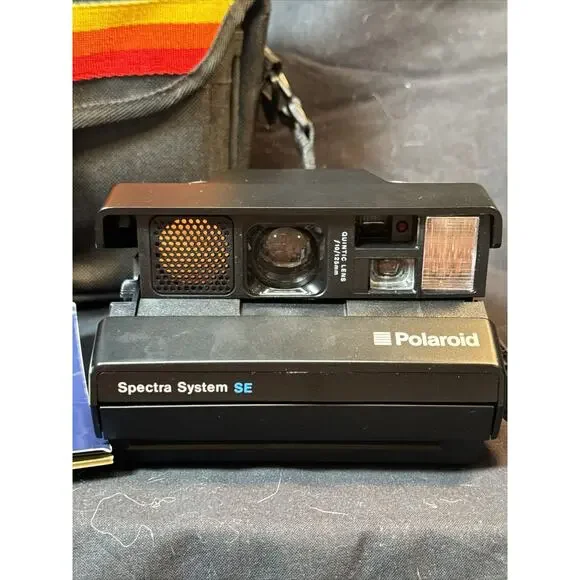 Vintage Polaroid Spectra‎ System SE Instant Film Camera, Case & Manual. EUC