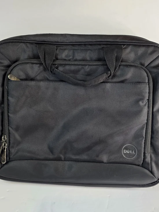Dell Black Laptop Briefcase Bag - Durable Carrying Case for Men
