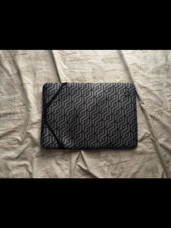 Gray Geometric Laptop Sleeve - Men Bags
