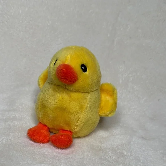 Cheerful Baby Chick Dog Toy Yellow and Orange Like New Easter Gift