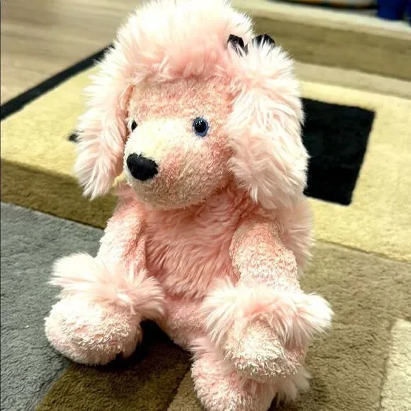 Plush Pink Dog Toy