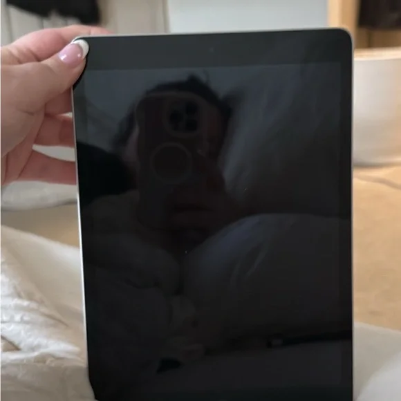Black Tablet with Silver Edge - Versatile Touchscreen Device