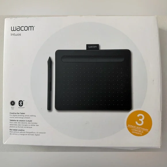 Intuos Small Black Graphics Drawing Tablet with Pen