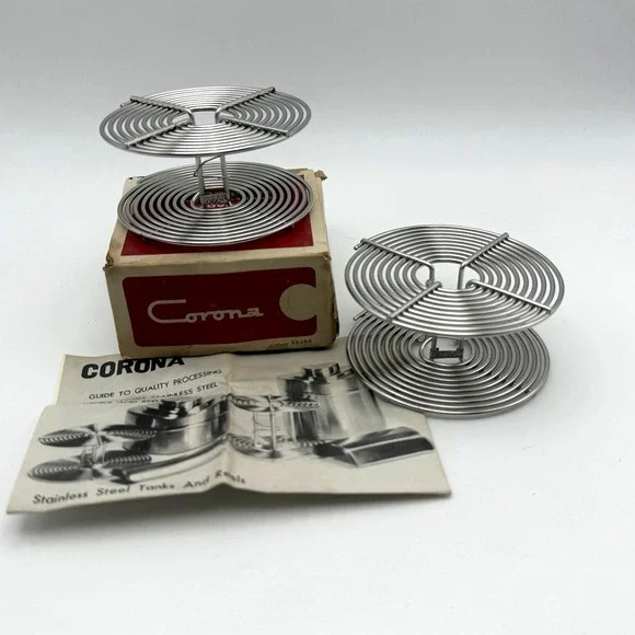 (2)‎ Vtg Stainless Steel 35mm Film Reel 36 EXP 35MM Dark Room Japan - Unused